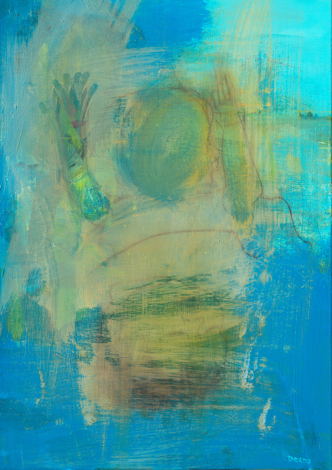 A meticulous blend of acrylic and pastel crafts the image of a ballerina set against a dark backdrop. Dressed in a black tutu and holding a cigarette, her silhouette emerges from the shadows, exuding an aura of mystery and grace. Crafted by Deano Hewitts between 2016-2018.