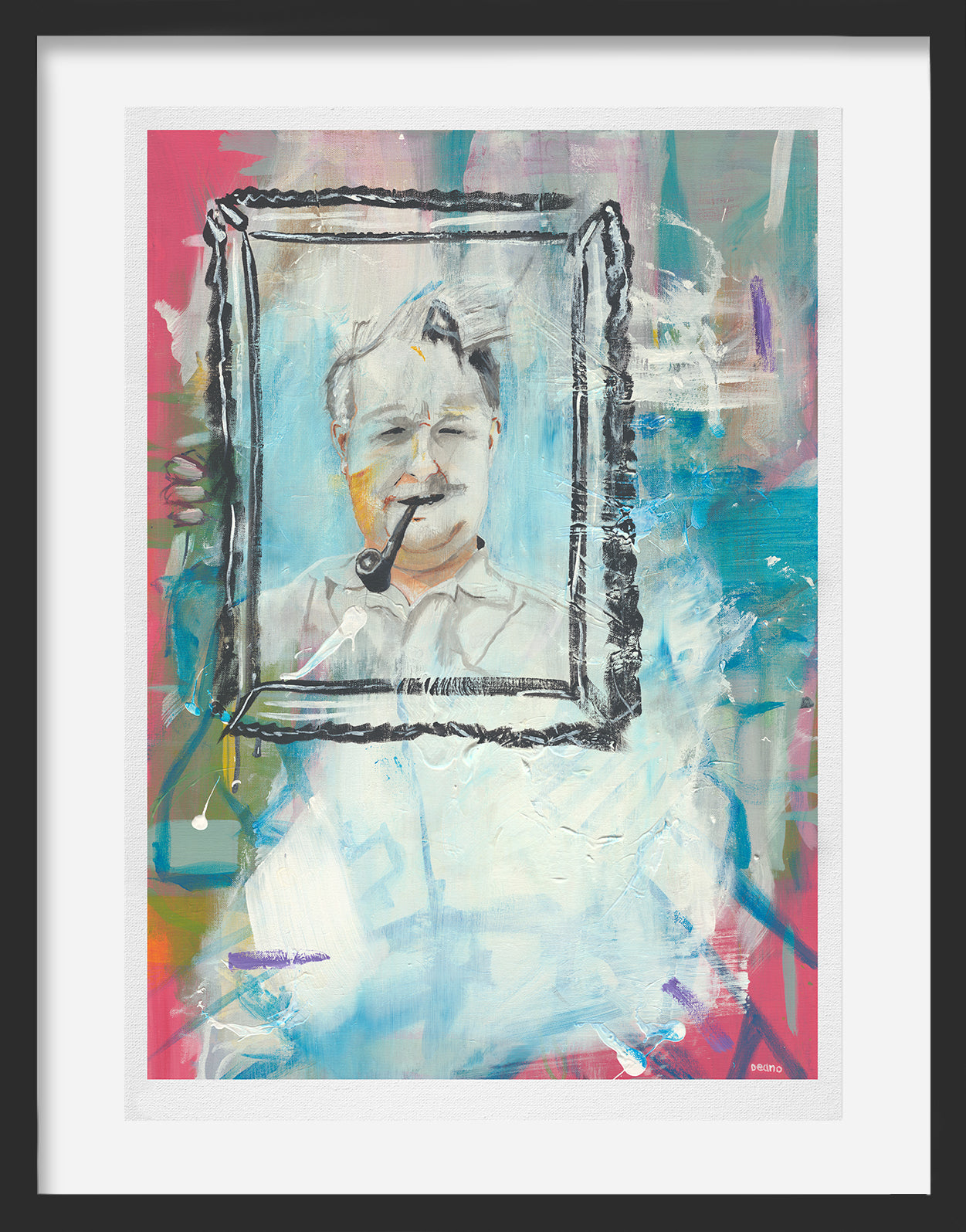A poignant art print portraying love no longer in the physical realm, masterfully captured through delicate brushstrokes and a rich colour palette, reflecting the essence of timelessness and experience.