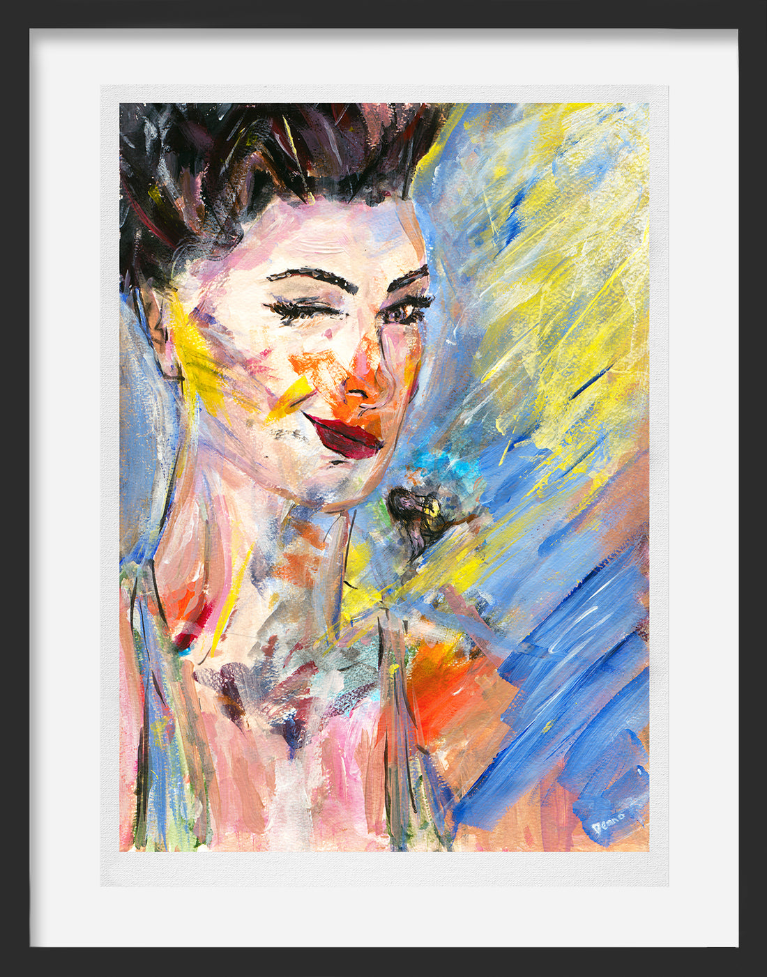 Limited edition abstract print titled &