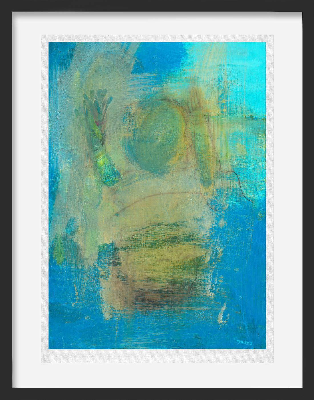 An abstract painting titled &